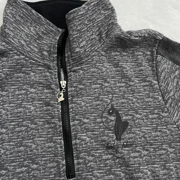 Baby Phat Y2K Quarter Zip Pullover Women's 2XL Fall Outerwear Vintage 2000s Cat - Picture 2 of 4